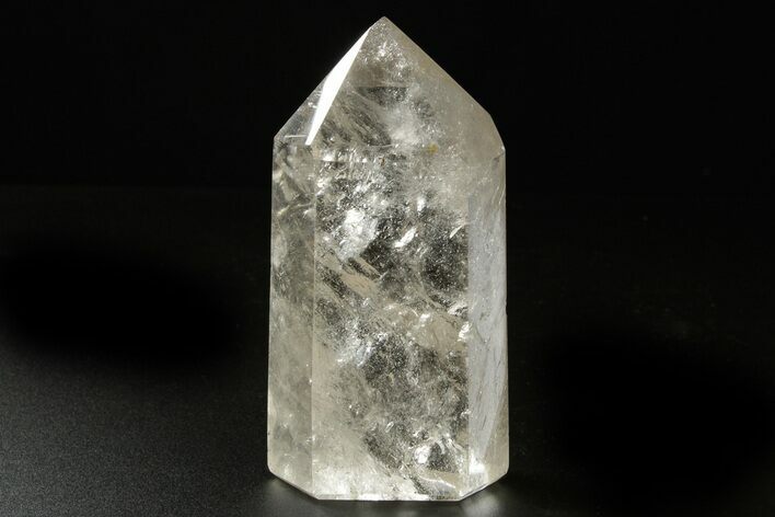 Polished Clear Quartz Crystal Tower - Madagascar #383850